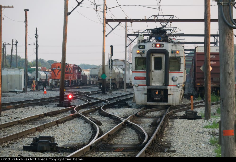 CSS 29 passing the freight yard